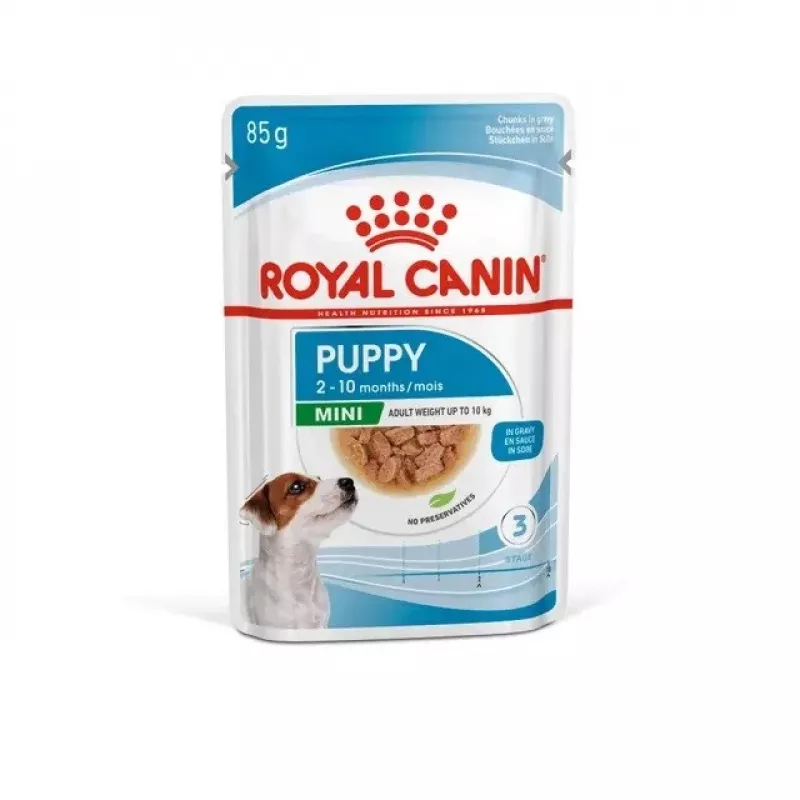 ROYAL CANIN SHN Mini Puppy in Sauce - mokré krmivo pre šteniatka - 12X85g