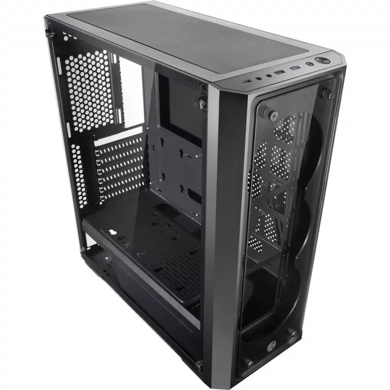 RAIJINTEK PONOS TG4 - Desktop - PC - SPCC - čierna - ATX - EATX - EEB - micro ATX - Mini-ATX - Gaming
