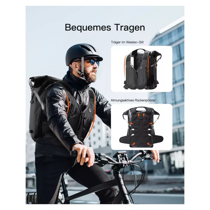 inateck batoh na notebook BP06003 sivý/čierny 25-30L