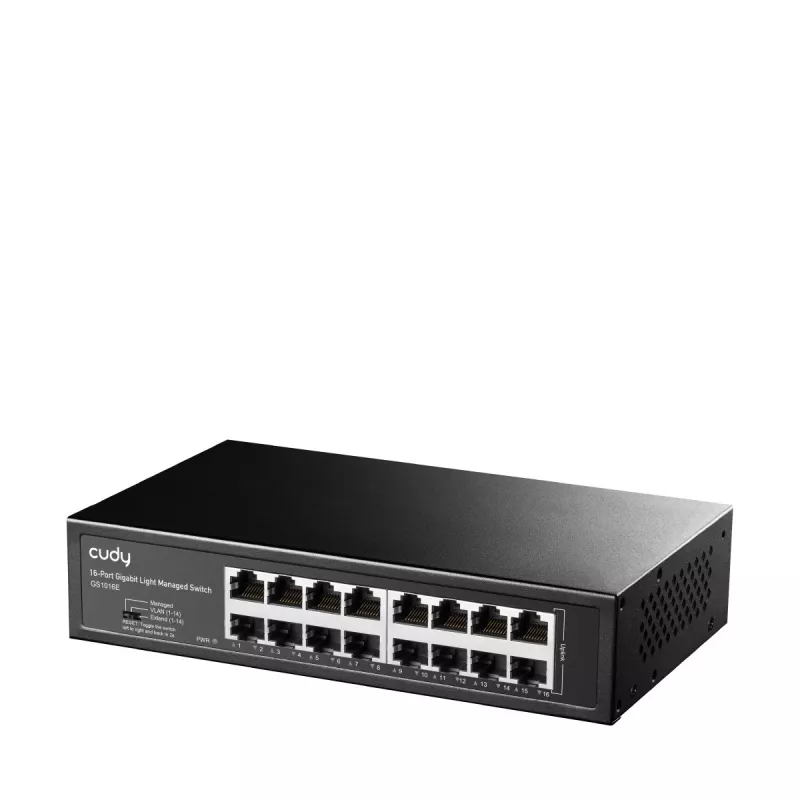 Switch Cudy GS1016E 16-portový Gigabit Ethernet neřízený switch, 16× 10/100/1000 Mbit/s