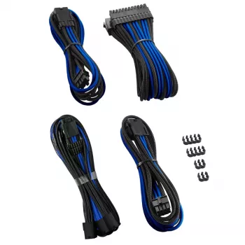 CableMod PRO ModMesh 12VHPWR predlžovacia sada káblov čierna/modrá — 12VHPWR predlženie napájania GPU