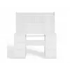 KUBA písací stôl set + Extension Piece, biely
