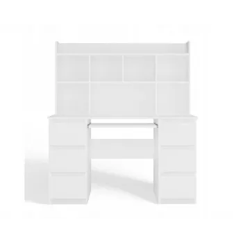 KUBA písací stôl set + Extension Piece, biela