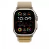 Remienok Apple 49mm Tan Alpine Loop Large Natural Titanium Finish