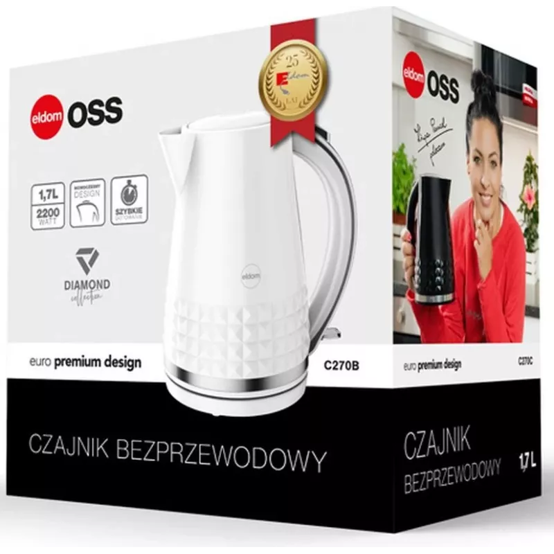 ELDOM C270B kanvica 1,7 l 2150 W