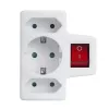 Maclean MCE215 adaptér s viacerými zásuvkami, 1x16 A + 2x2,5 A Schuko