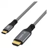 EFB Elektronik USB-C na HDMI kábel 4K30Hz sivý – kábel – digitálny/dáta (USB-HDMI-00001)
