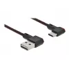 USB kábel DeLOCK EASY-USB 2.0 Type-A konektor samec na Type-C konektor samec 0,5 m čierny