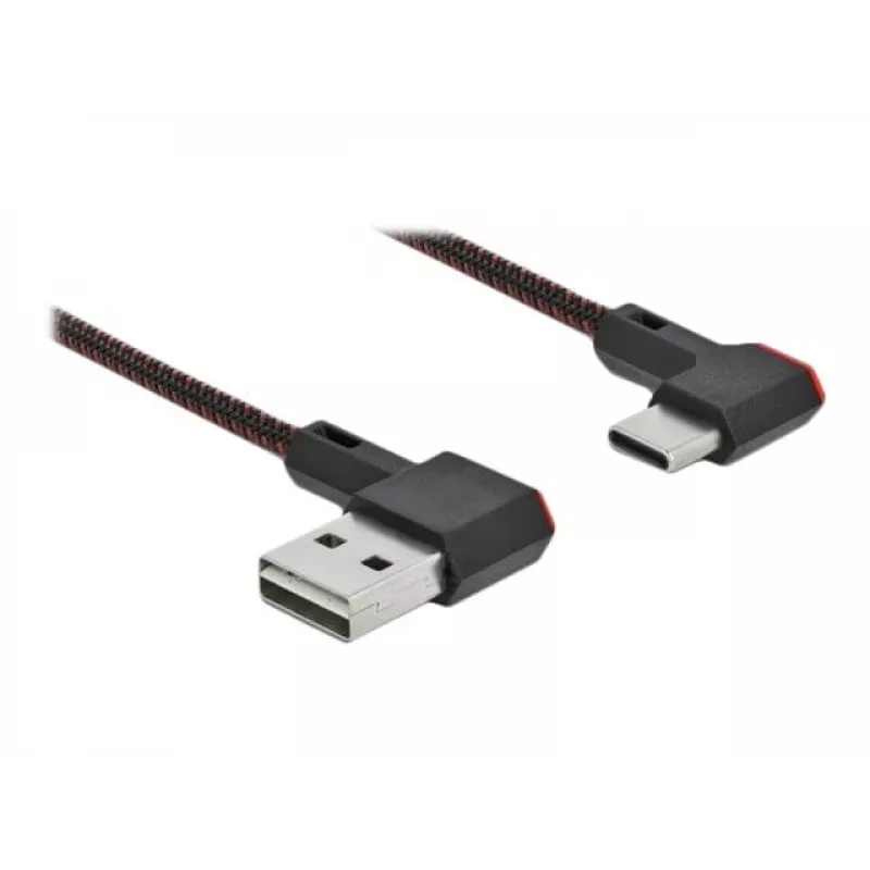 USB kábel DeLOCK EASY-USB 2.0 Type-A konektor samec na Type-C konektor samec 0,5 m čierny