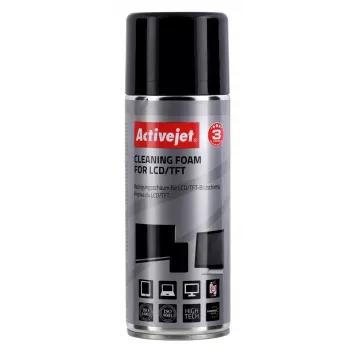 Čistiaca pena na zariadenia ActiveJet AOC-105, sprejová nádoba 400 ml na LCD/LED/plazmové obrazovky a plasty