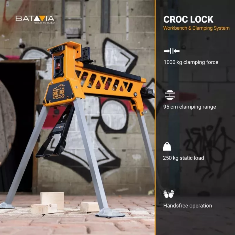 Batavia B.V. | Croc Lock pracovný stôl a upínacia stanica