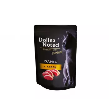 Dolina Noteci Premium kastrované kačacie jedlo - mokré krmivo pre kastrované mačky - 85 g