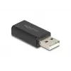 DeLOCK káblový adaptér USB 2.0 Type-A 3,5 mm 4-polový čierny 68001