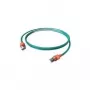 Easylan CS1OAADAD0030 RJ45 sieťový kábel, patch kábel CAT 6a S/FTP 3 m sivý s LED 1 ks