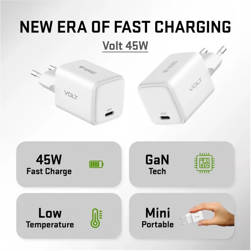 USB-C nabíjačka YENKEE G45 VOLT 45W Power Delivery 3.0, 3A výstup
