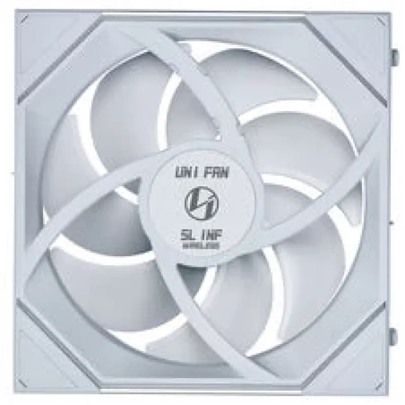 Lian Li UNI FAN SL-INF Wireless ARGB PWM Reverse Blade 140mm ventilátor, biela