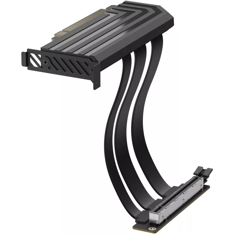 PCIe 5.0 Hyper Riser, predlžovací kábel čierny, 20cm