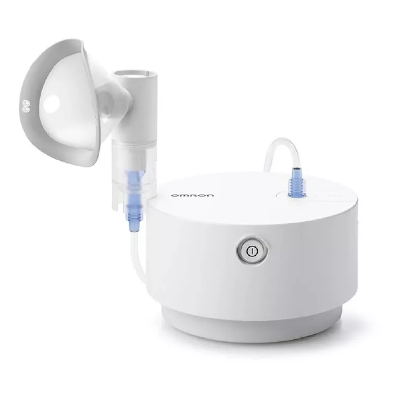 Omron C28P NE-C105-E nebulizér, 2,65 µm MMAD, 0,5 ml/min, biely