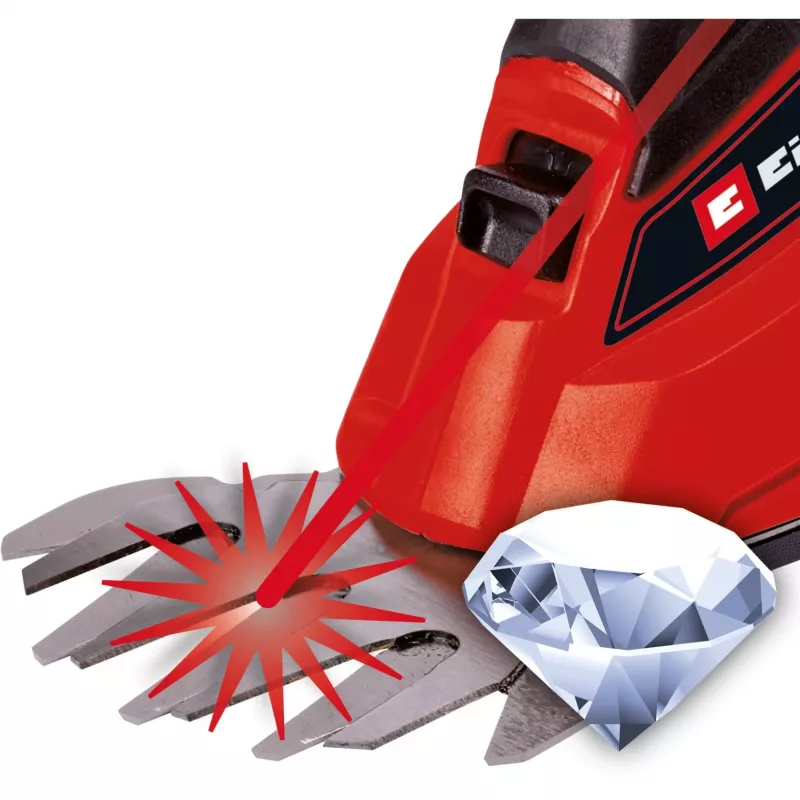 Einhell GE-CG 18 Li - Solo 100mm červené akumulátorové nožnice na trávu (3410370)