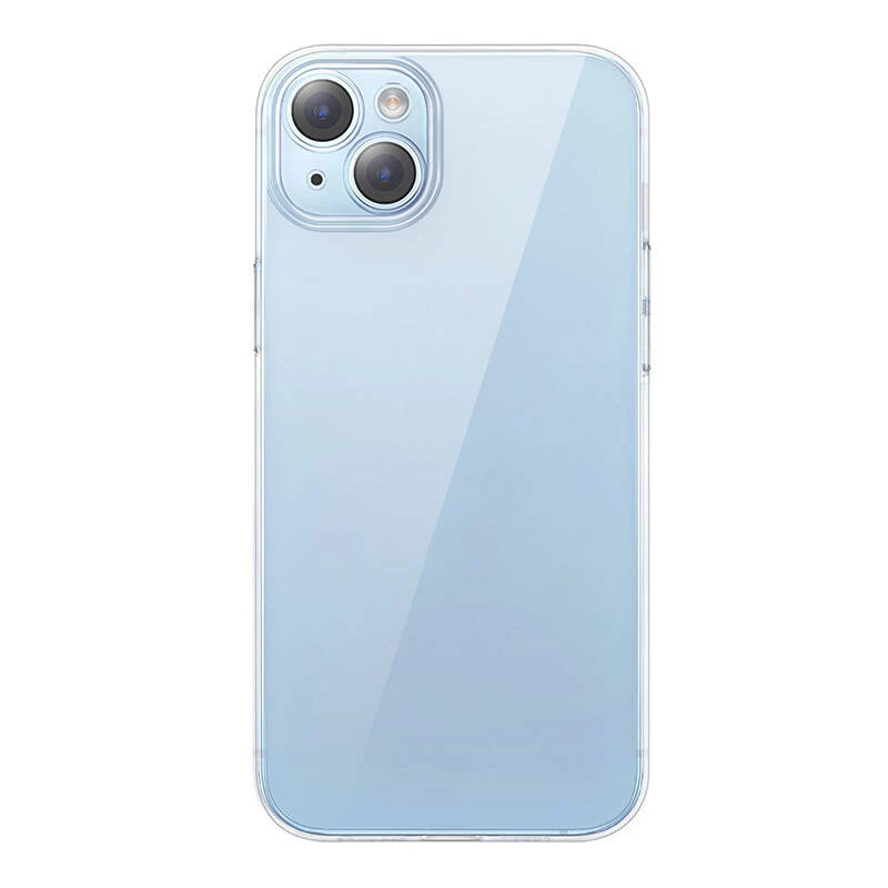 Ochranné puzdro Baseus Crystal Series pre iPhone 14 Plus s tvrdeným sklom na zadnej strane