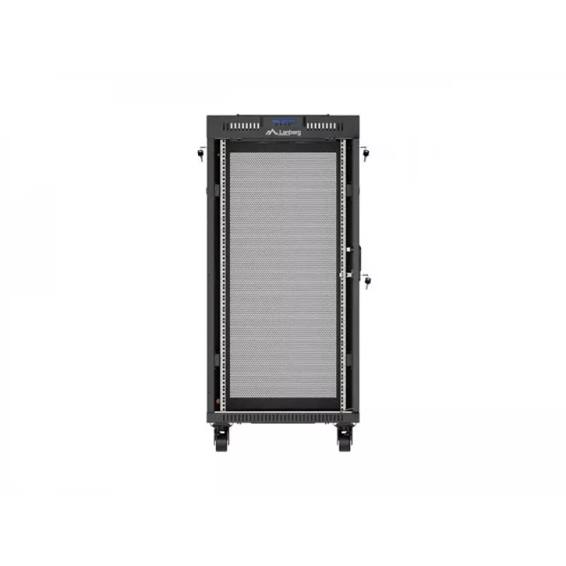 Racková skriňa LANBERG FF01-6624-23BL 24U samostatne stojaca 19 palcov 600×600 mm IP20 čierna