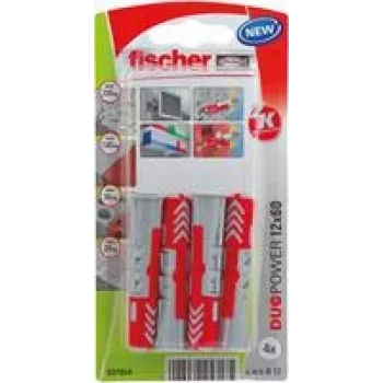 Fischer DuoPower 12 x 60 K NV nástenná hmoždinka 60 mm 537654 1 sada (537654)