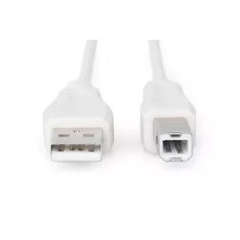 Assmann USB prepojovací kábel, Type-A - B M/M, 3,0 m, vhodný pre USB 2.0, UL, béžový (AK-300102-030-E)