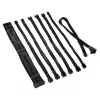 Kábelový/adapterový kit Kolink Core Pro opletené predlžovacie káble 12V-2x6 Typ 2 – hlbokočierna/gunmetal