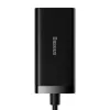 Baseus GaN3 Pro CCGP000101 stolová nabíjačka 100 W, 2x USB-C + 2x USB-A, PD 3.0, QC 4.0+, kábel 1,5 m, čierna