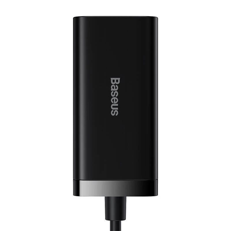 Baseus GaN3 Pro CCGP000101 stolová nabíjačka 100 W, 2x USB-C + 2x USB-A, PD 3.0, QC 4.0+, kábel 1,5 m, čierna