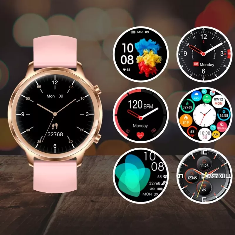 Smartwatch Manta Kelly 3,35 cm ružová