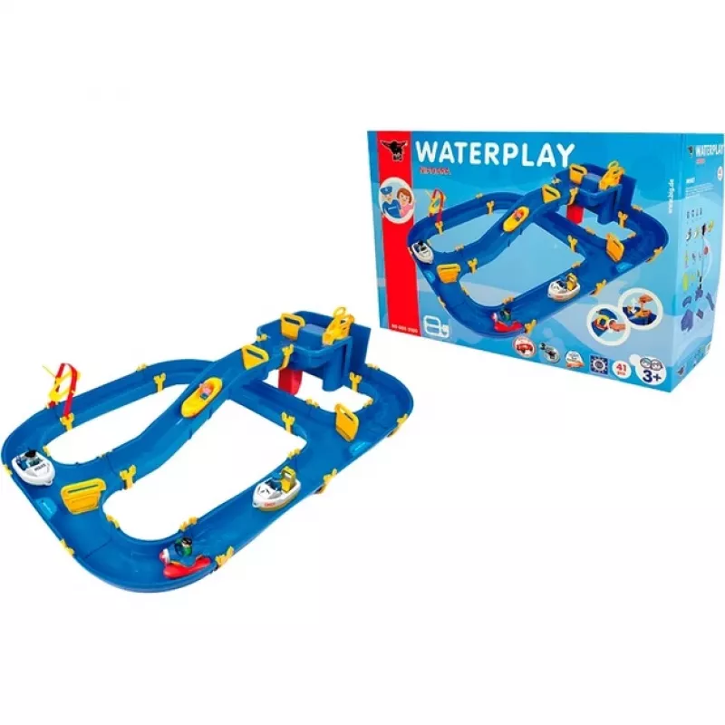 Waterplay Niagara modrá žltá vodou poháňaná hračka