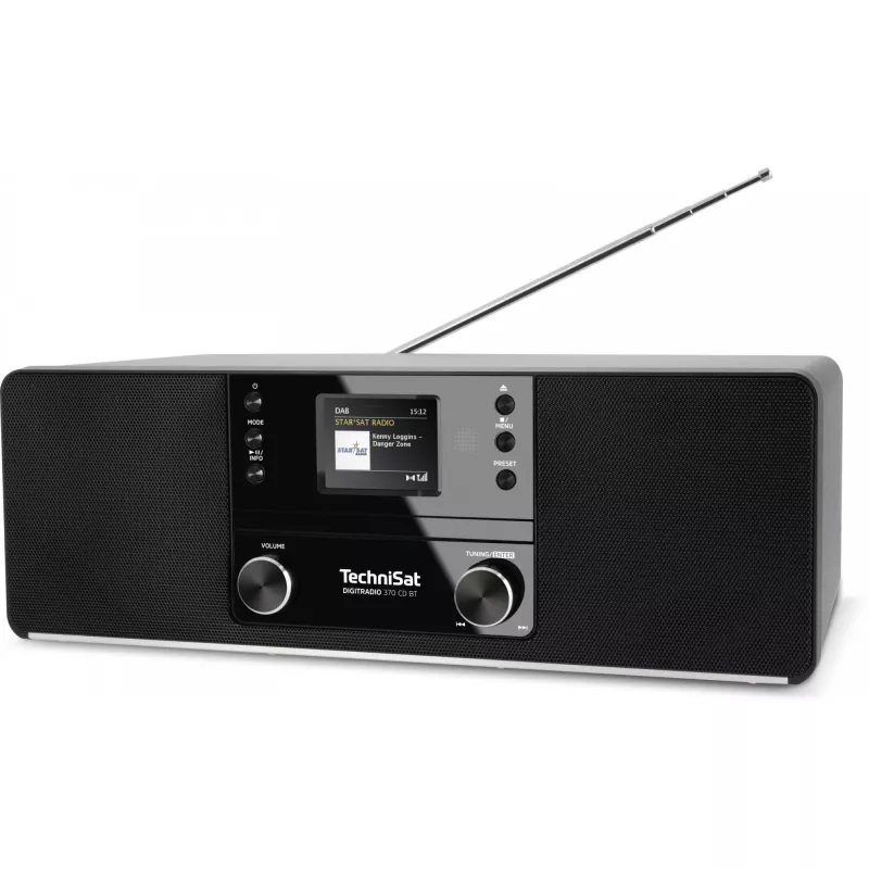 TechniSat DigitRadio 370 CD BT - audio systém - 2 x 5 Watt - čierny