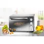 Mini rúra Rommelsbacher BGS 1400, 18 L, 230 °C, 5 spôsobov ohrevu, otočný ražeň, strieborná/čierna