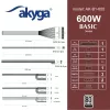 Akyga Basic AK-B1-600 ATX napájací zdroj 600 W, 120 mm ventilátor, pasívne PFC, sivý