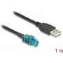 DeLOCK kábel HSD Z konektor samica na USB 2.0 Type-A konektor samec 1 m