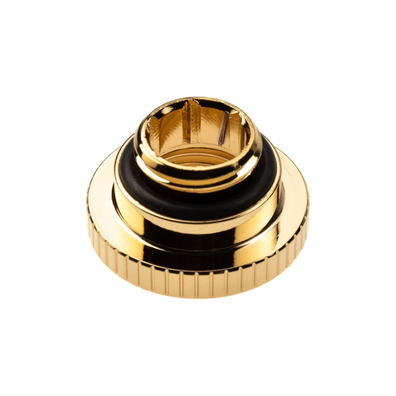 Fitting EK Water Blocks mosadz zlatá výška 3,75 mm priemer 2,3 cm