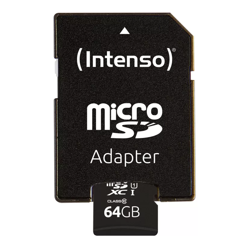 Intenso Performance - pamäťová karta (microSDXC s SD adaptérom) - 64GB - UHS-I U1 / Class10 - microSDXC UHS-I (3424490)