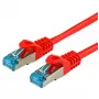 LOGON TCR55SS003R sieťový prepojovací kábel Cat5e SSTP (SF/UTP), 0,3 m, červený