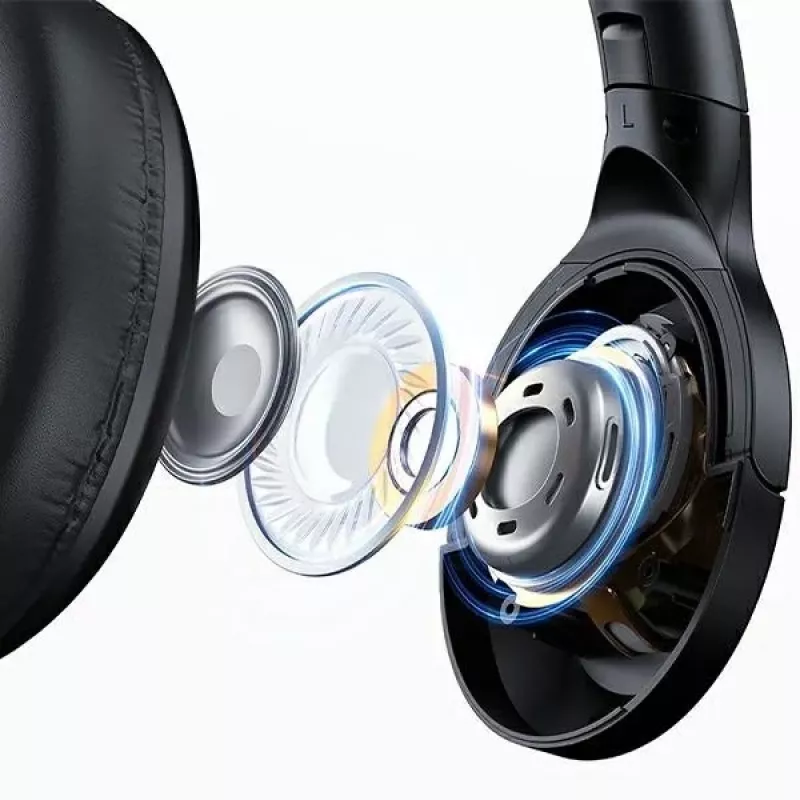 Usams Slúchadlá Bluetooth 5.3 Over-Ear Us-yh séria čierna/čierna TDLYEJYS01