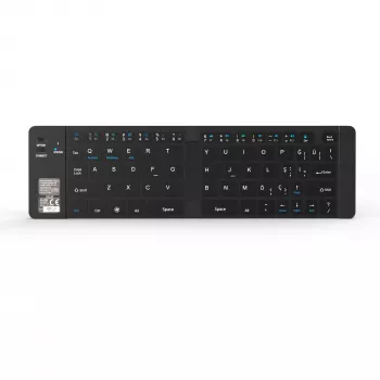 Bezdrôtová klávesnica Inca IBK-579BT Bluetooth 66 klávesov metalická strieborná