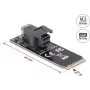 DeLOCK 61070 interný SFF-8643 adaptér M.2 samec 32 Gbit/s čierny