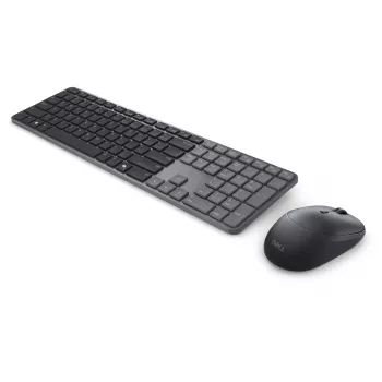 DELL Pro 7 tenká KM726 klávesnica myš súčasťou Home/Office RF Wireless + Bluetooth QWERTY US International čierna