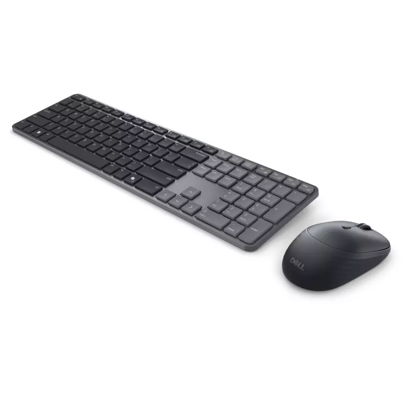 DELL Pro 7 tenká KM726 klávesnica myš súčasťou Home/Office RF Wireless + Bluetooth QWERTY US International čierna