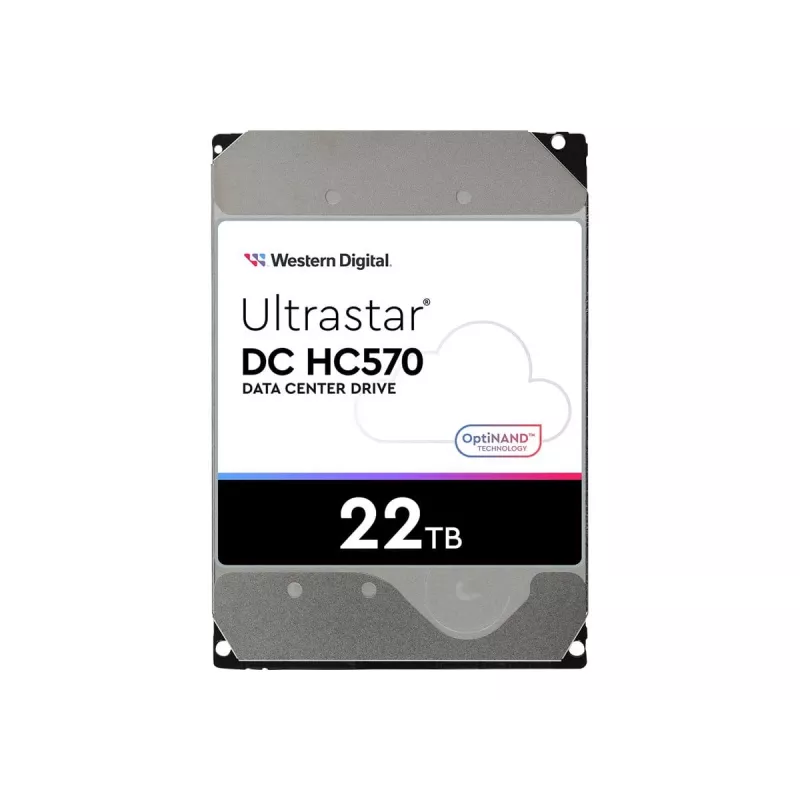 3,5 palca SAS HDD Western Digital Ultrastar DH HC570 22 TB, 12 Gbit/s, 7200 ot/min, 512 MB cache