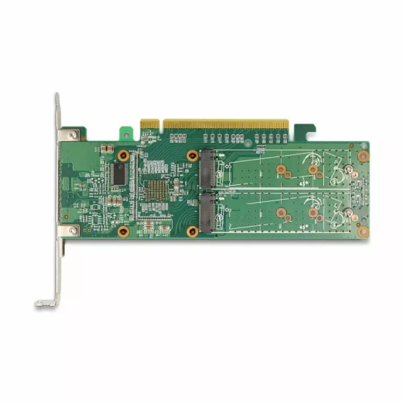 DeLOCK PCI Express x16 karta na 4 x interné NVMe M.2 Key M – low-profile formát