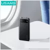 Powerbanka usams PB80 PD20W 10000mAh — prenosná nabíjačka, čierna