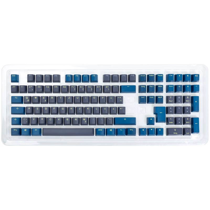 Sada klávesových krytiek Ducky PBT Double-Shot Daybreak — DE rozloženie