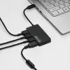 Akyga AK-AD-52 aktívny USB-C hub, USB-C (M) na 4x USB-A (F), USB 3.1, 20 cm