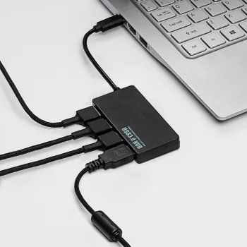 Akyga AK-AD-52 aktívny USB-C hub, USB-C (M) na 4x USB-A (F), USB 3.1, 20 cm